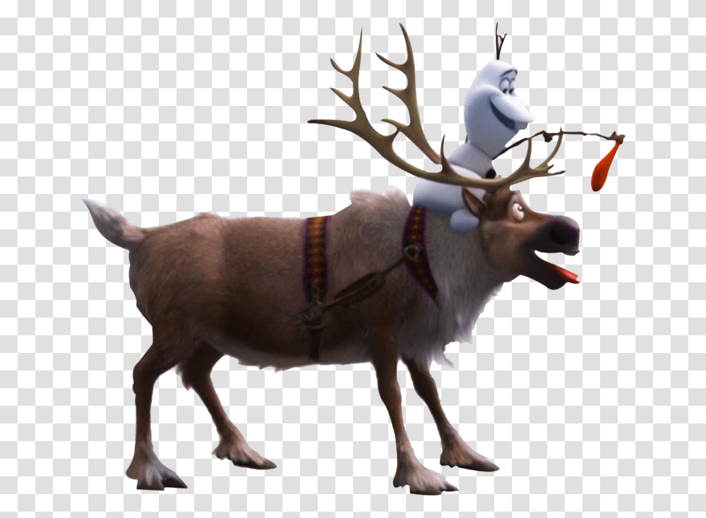 Sven Frozen Characters, Elk, Deer, Wildlife, Mammal Transparent Png