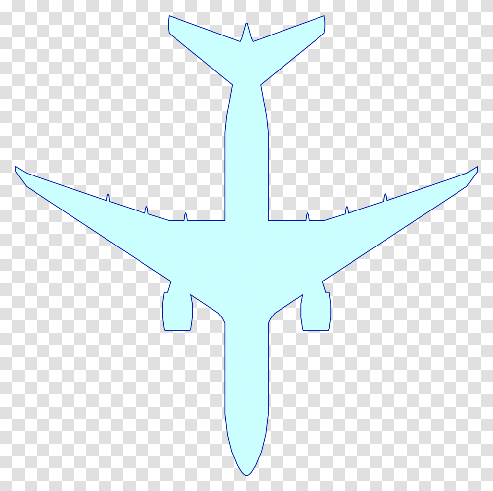Svg Airlines Boeing 787 Icon White Airplane, Cross, Symbol, Axe, Tool Transparent Png