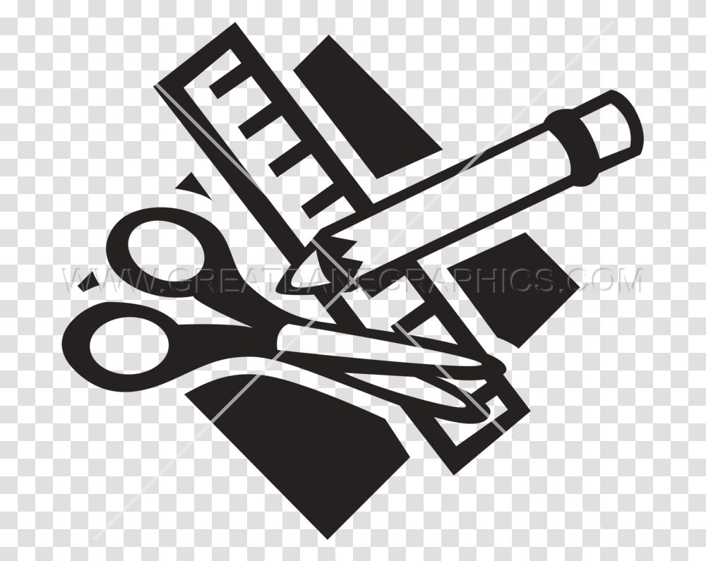 Svg Artwork Supply School Supplies Clipart Black And White, Badminton, Sport, Weapon Transparent Png