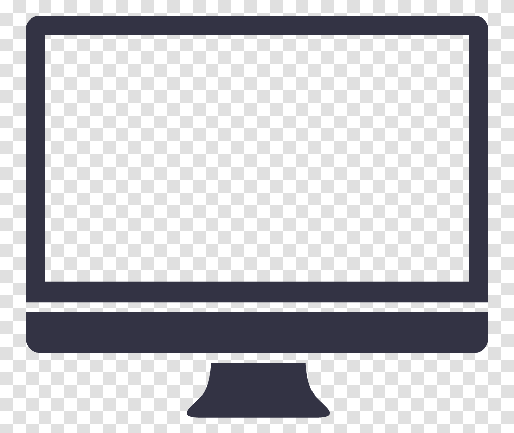 Svg Black And White Display Clipart Computer Screen Mac Clip Art, Monitor, Electronics, LCD Screen, TV Transparent Png