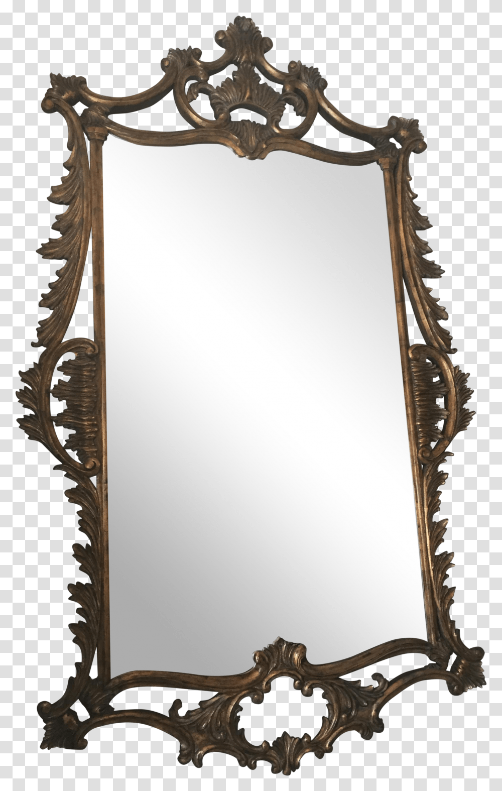 Svg Black And White Stock Large Gold Mirror Chairish Cartoon Mirror, Cross, Gate Transparent Png