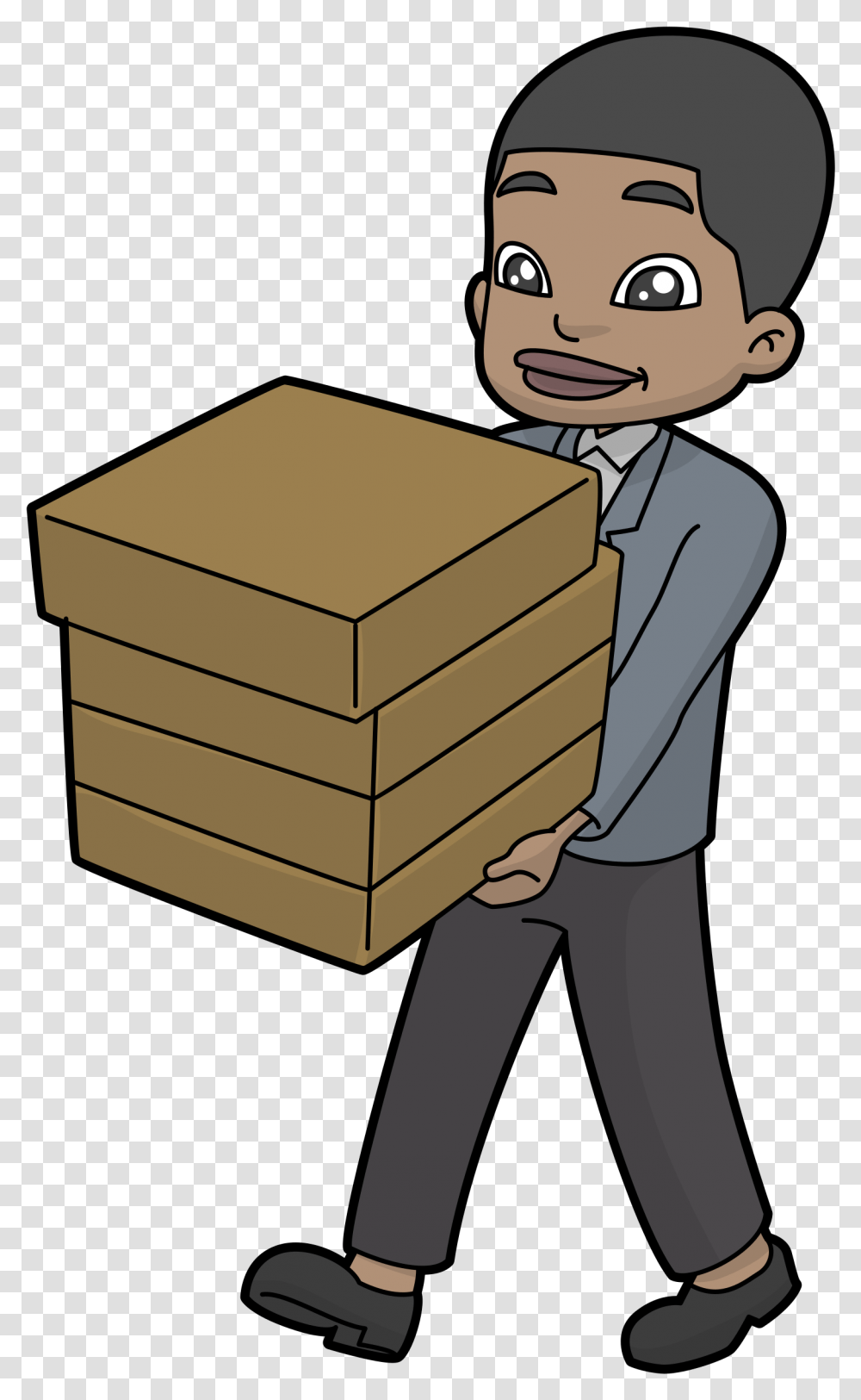 Svg Boxes Carton Carrying Box Cartoon, Package Delivery, Cardboard, Reading, Photography Transparent Png