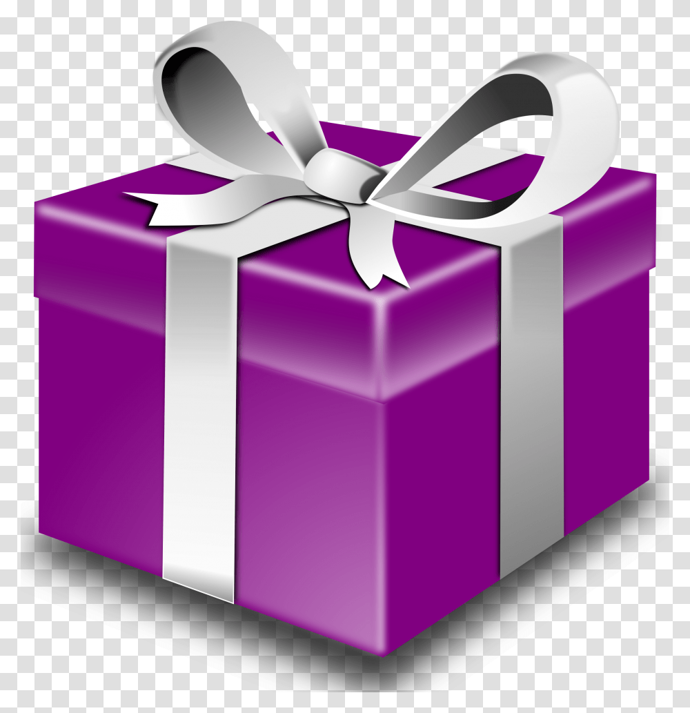 Svg Boxes Favor Purple Present, Gift Transparent Png