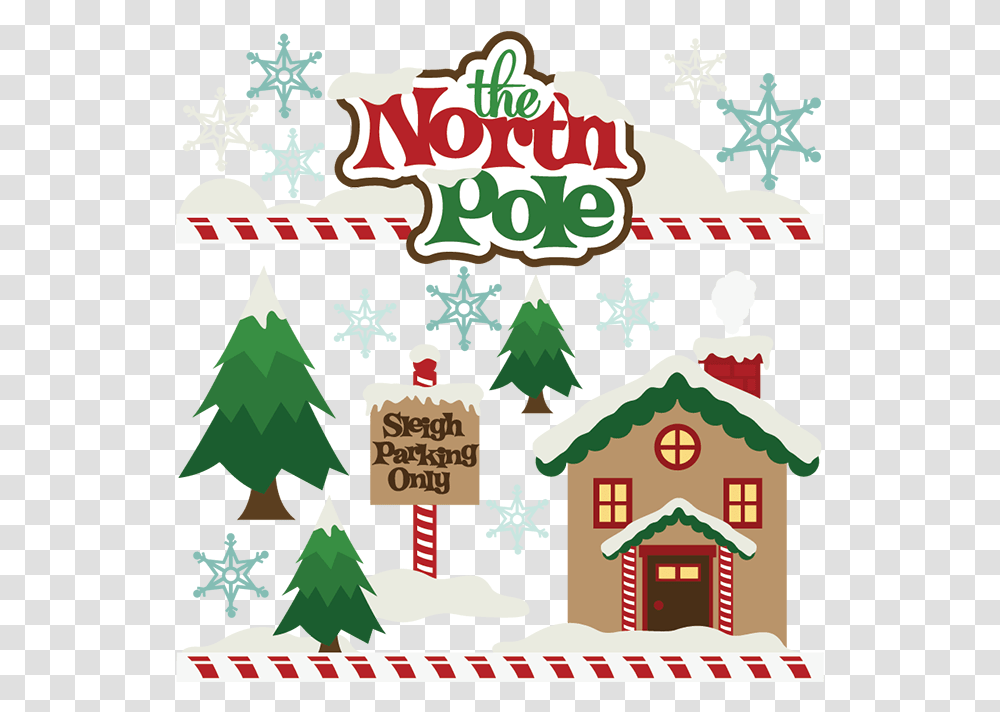Svg Cutting File Christmas Cut Cute Santa Workshop Clipart, Plant, Tree, Ornament, Poster Transparent Png