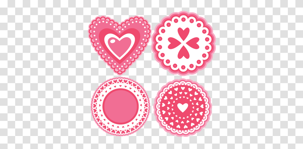 Svg Cutting Files Doily Cut File Valentine Doily, Label, Text, Heart, Texture Transparent Png