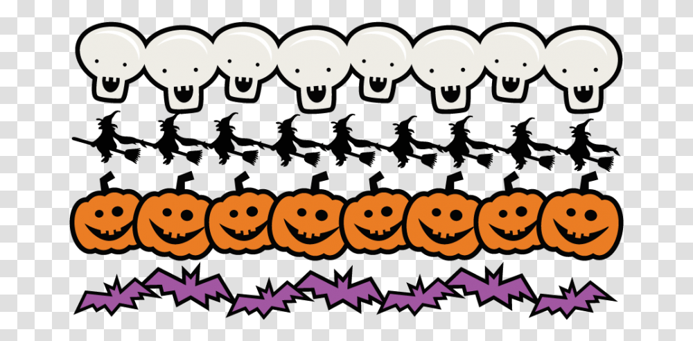 Svg Files For Cutting Cute Halloween Border Halloween Border Svg, Poster, Advertisement, Text, Graphics Transparent Png