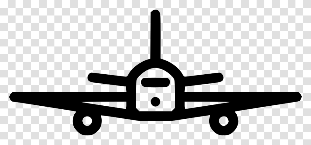 Svg Free Download Onlinewebfonts Airplane Icon Front, Bumper, Vehicle, Transportation, Stencil Transparent Png