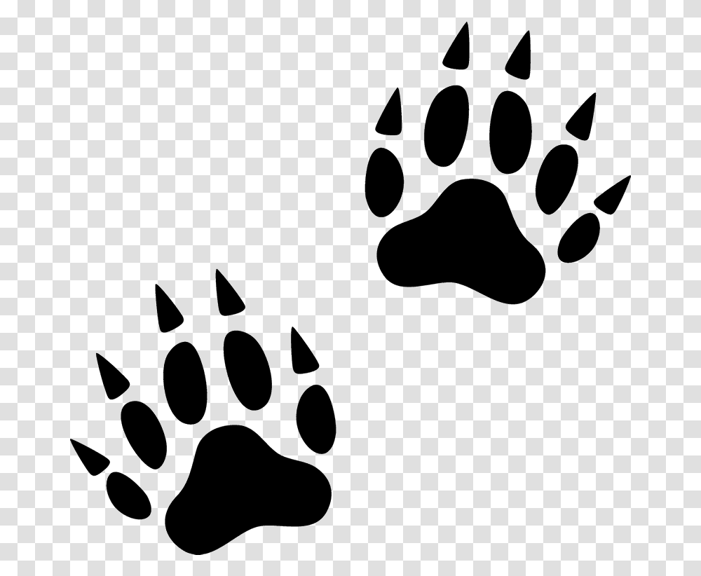 Svg Free Library Animal Footprints Clipart Wolverine Paw Print, Silhouette, Baby Transparent Png