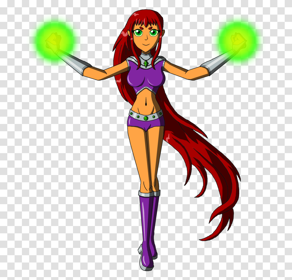 Svg Free Library Dc New Teen Titans Starfire By Moheart Teen Titans Go Starfire Hot, Person, Human, Juggling, Performer Transparent Png