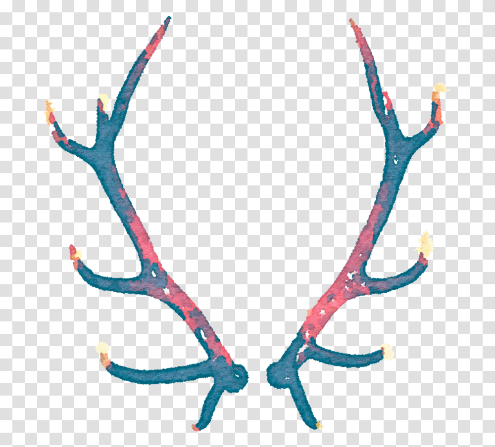 Svg Library Library Free Watercolor Antler Water Color Antlers Transparent Png