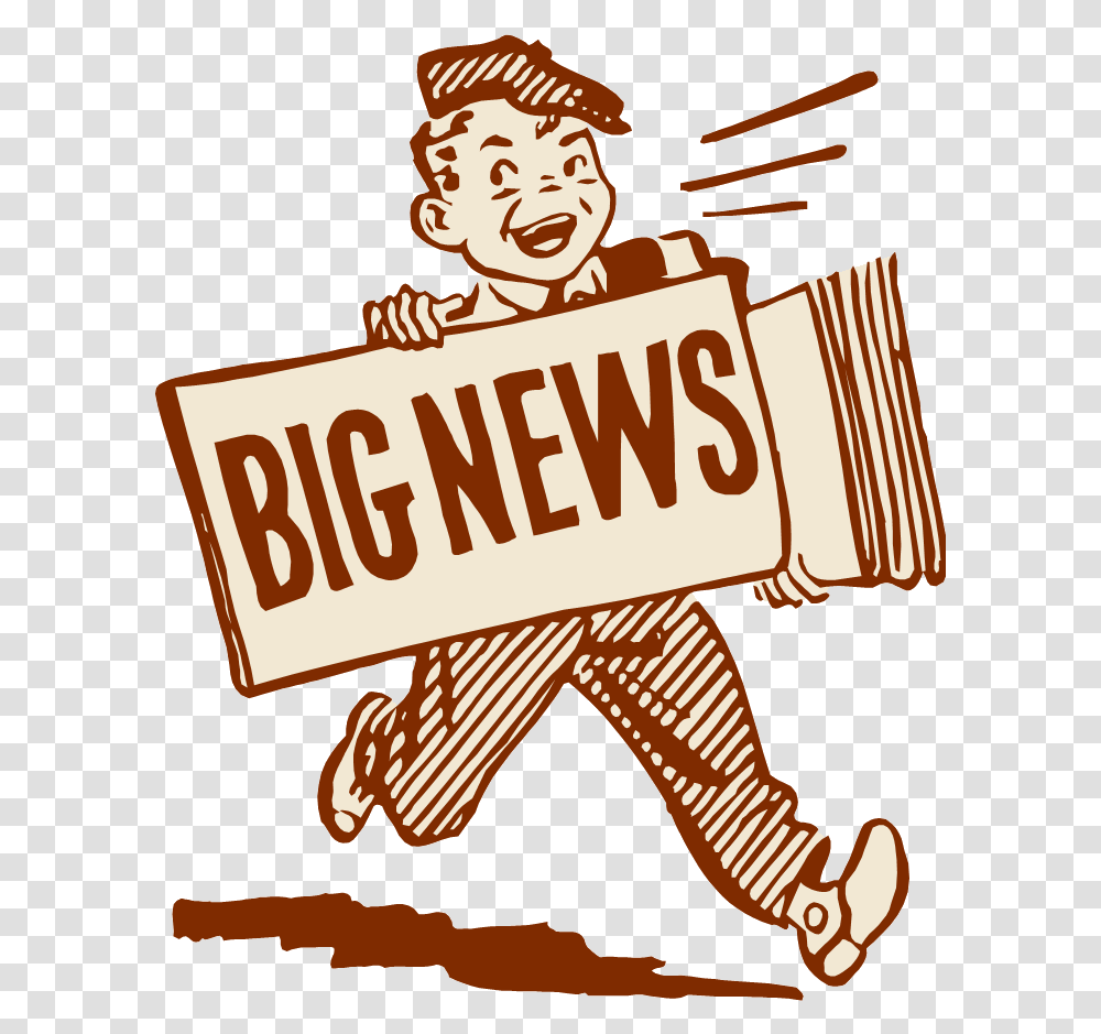 Svg Library News Files Big News Clip Art, Person, Text, Label, Word Transparent Png