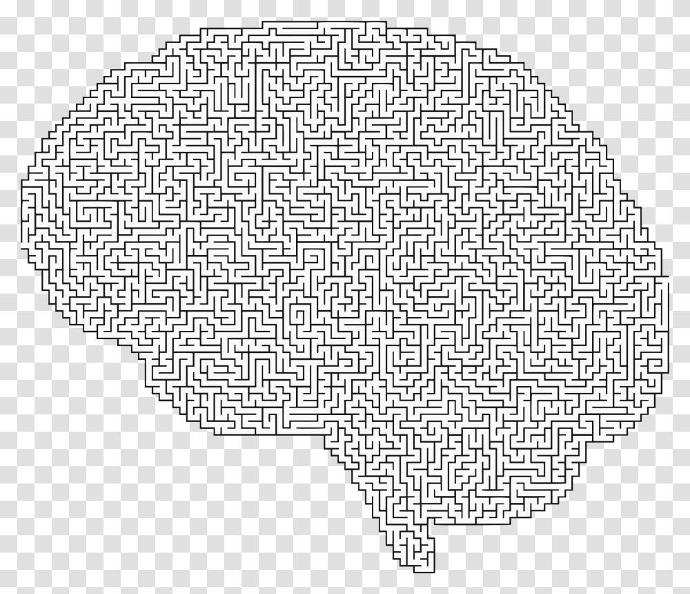 Svg Library Stock Maze Big Image Clip Art Brain With Music, Labyrinth, Rug Transparent Png