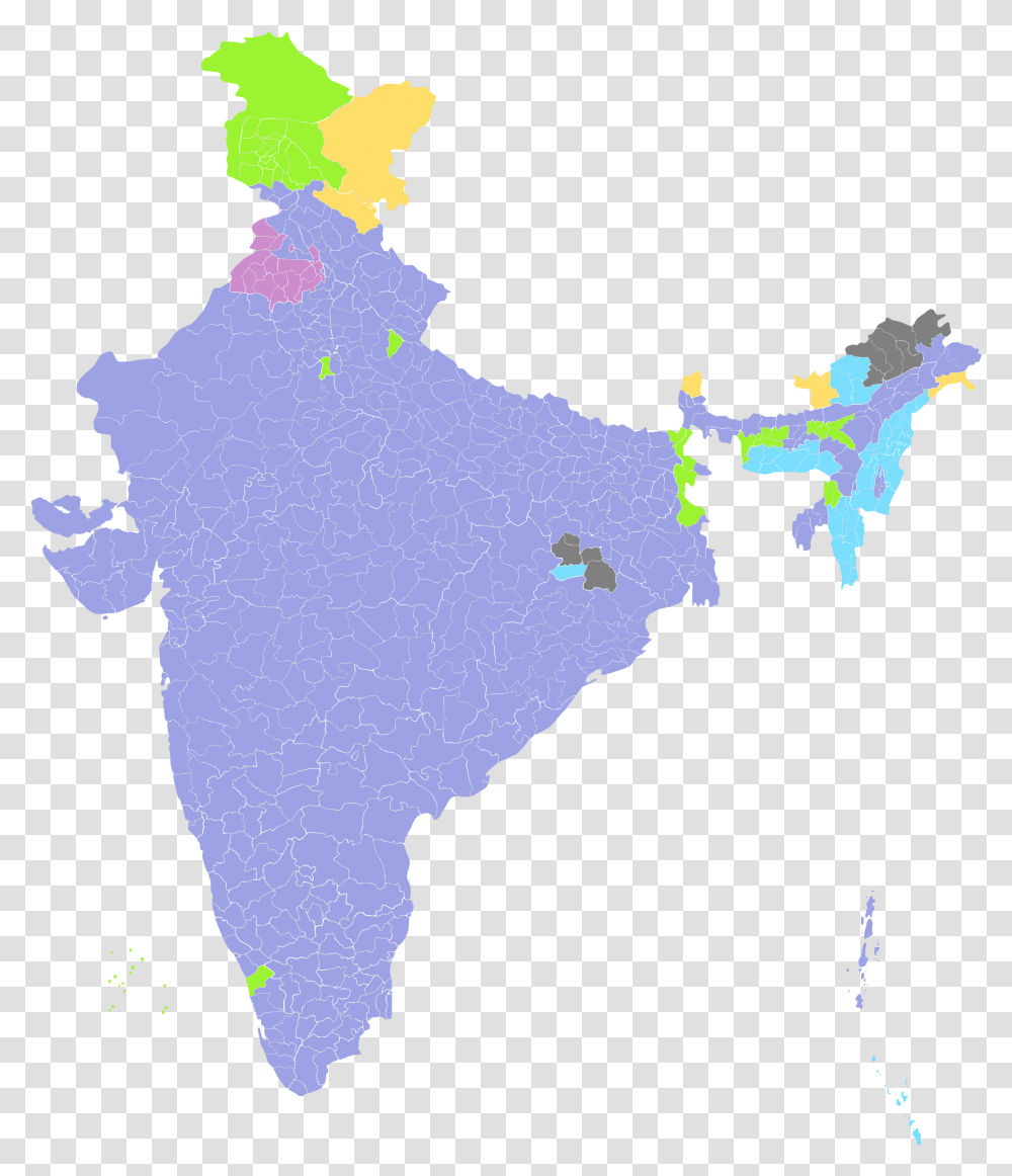 Svg Map Solid Religion In India Map, Animal, Mammal Transparent Png