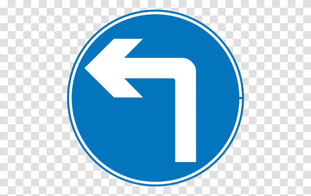 Svg Road Signs 13 Clip Art Must Turn Left Sign, First Aid Transparent Png