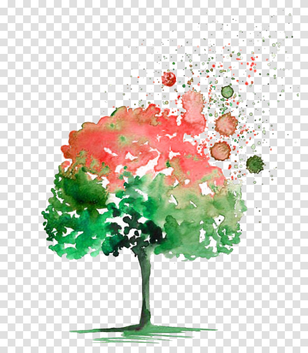 Svg Royalty Free Buoy Drawing Watercolor Tree Water Paint Watercolor Painting, Art, Graphics, Plant, Flower Transparent Png