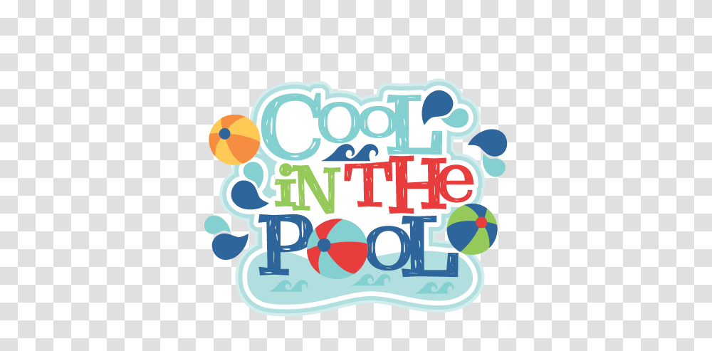 Svg Scrapbook Cut File Cute Clipart Birthday Pool Party Title, Text, Advertisement, Poster, Alphabet Transparent Png