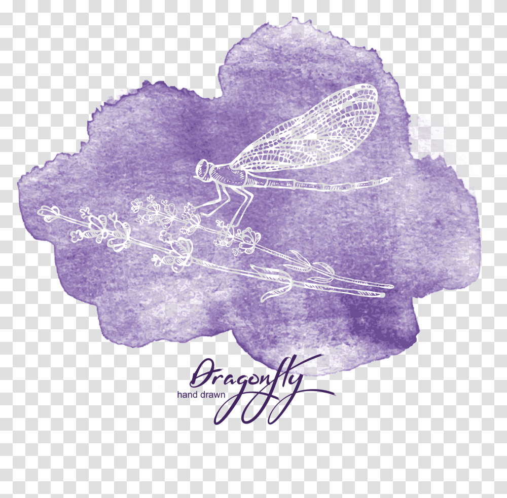 Svg Stock Creative Watercolor Painting Purple Dragonfly Watercolor Painting, Sphere, Outer Space, Astronomy, Pattern Transparent Png