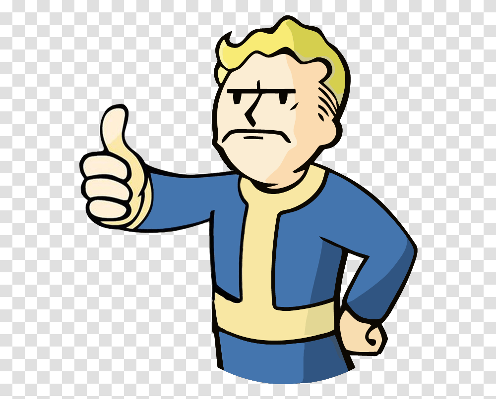 Svg This Entire Subreddit If Fallout Vault Boy, Thumbs Up, Finger Transparent Png