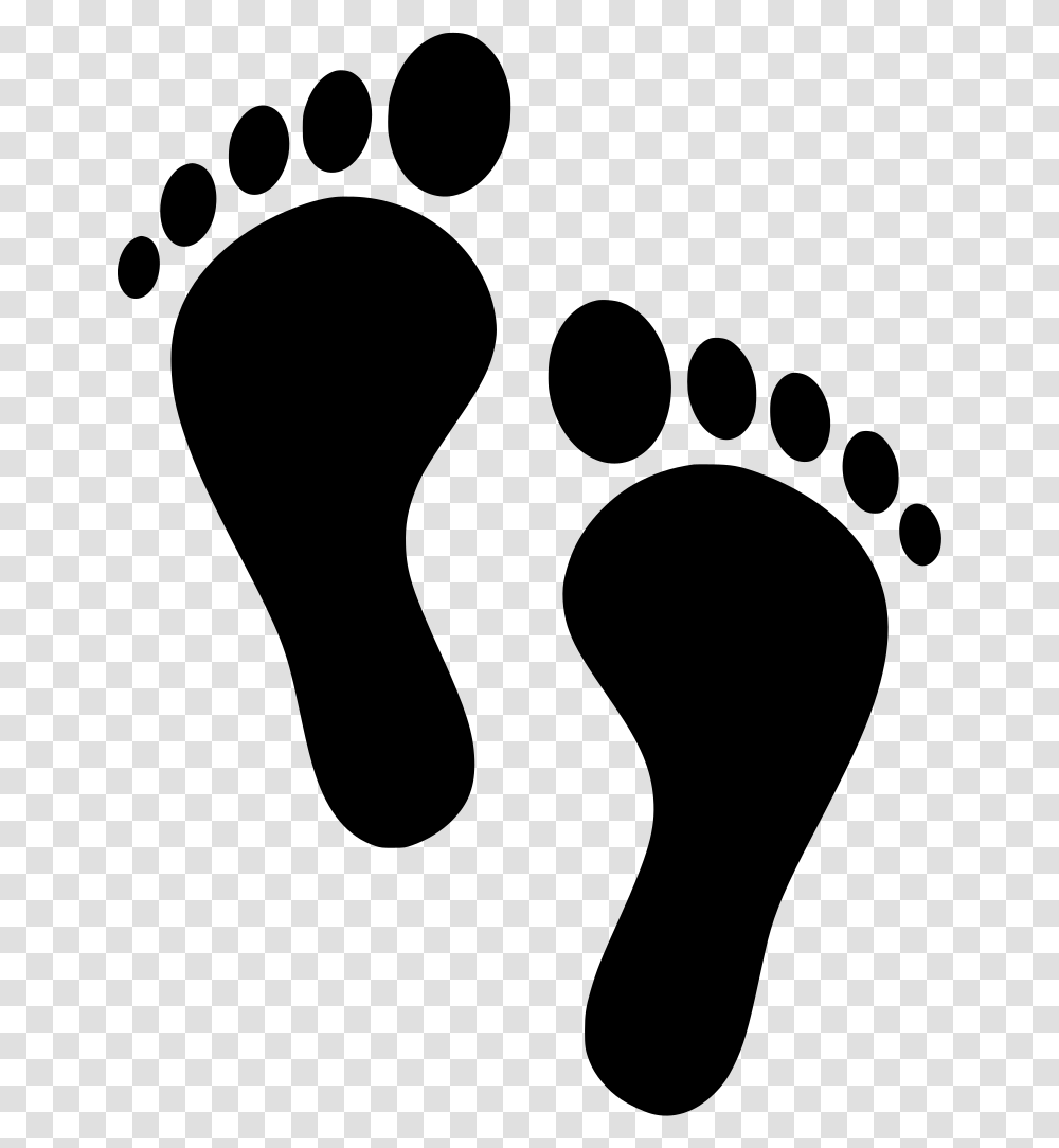 Svg Toes Footprints Human Free Image Icon Footprints Clipart, Gray, World Of Warcraft Transparent Png