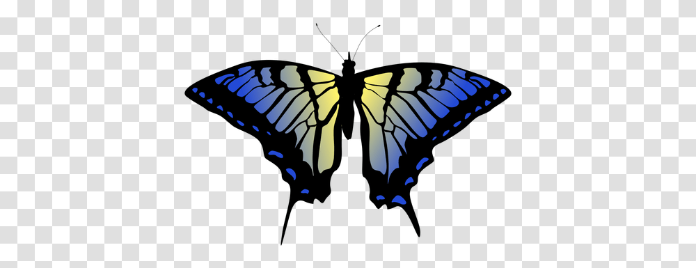 Svg Vector File Butterfly Outline, Insect, Invertebrate, Animal, Art Transparent Png