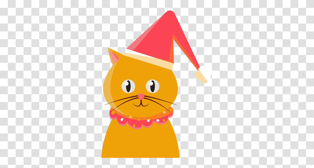 Svg Vector File Christmas Cat Icon, Clothing, Apparel, Party Hat, Pet Transparent Png