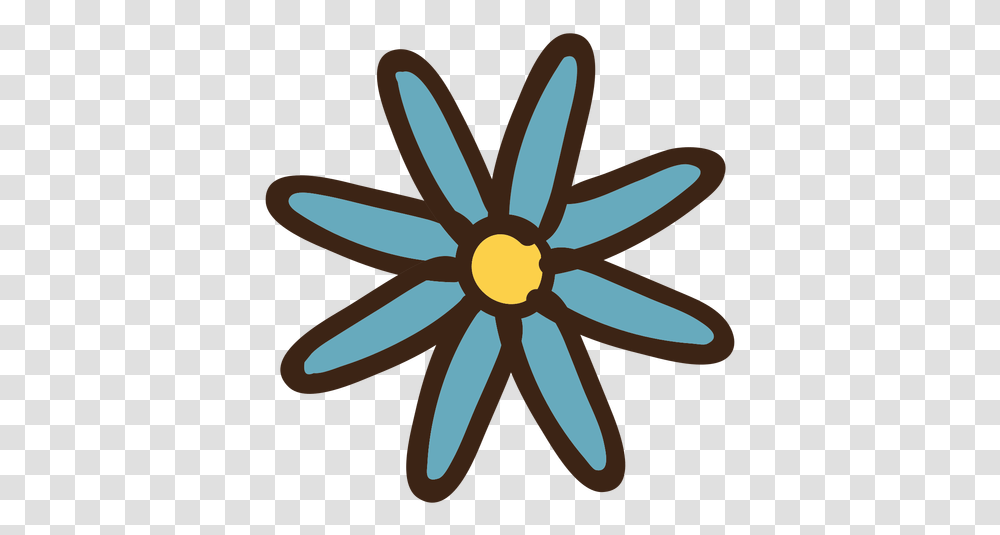 Svg Vector File Colour Flower Doodle, Scissors, Blade, Weapon, Weaponry Transparent Png