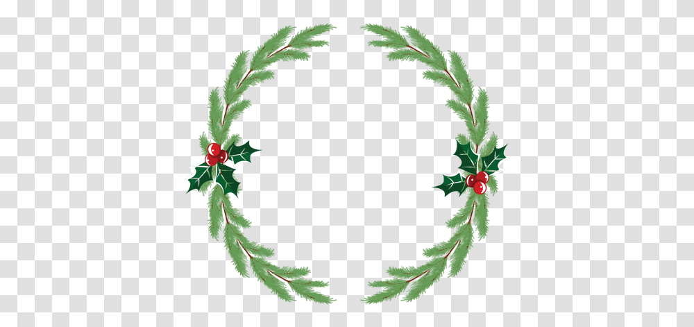 Svg Vector File Garland Xmas Icon, Wreath, Plant Transparent Png