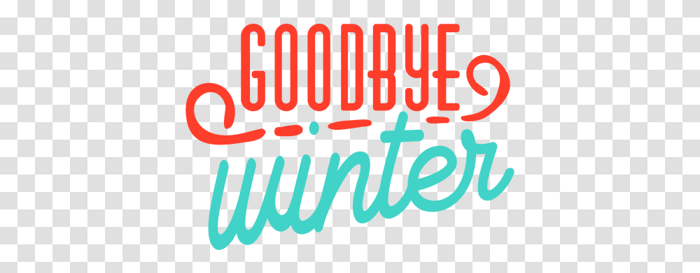 Svg Vector File Goodbye Winter, Word, Text, Alphabet, Label Transparent Png