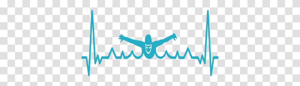 Svg Vector File Heart Beat Of A Swimmer, Symbol, Logo, Trademark, Animal Transparent Png