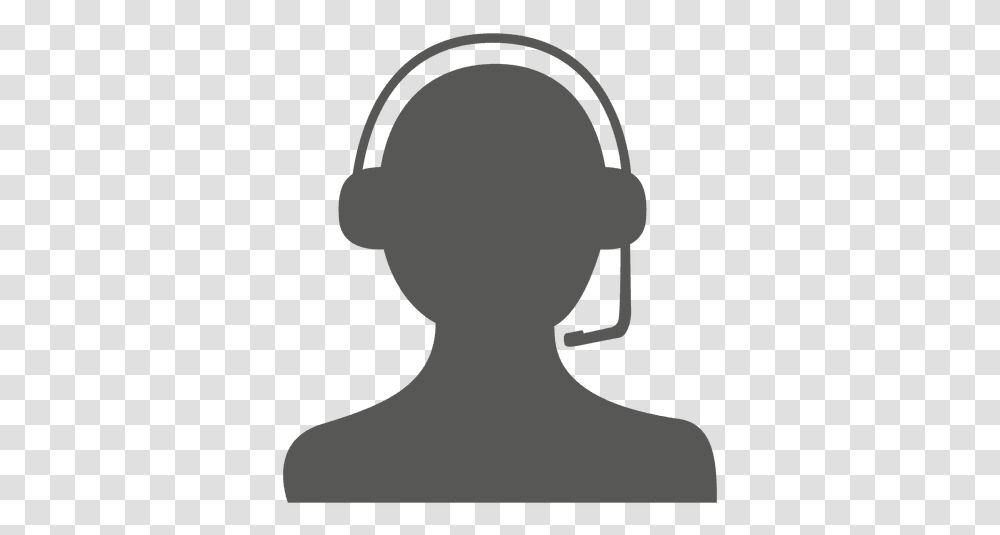 Svg Vector File Icon, Silhouette, Electronics, Head, Headphones Transparent Png