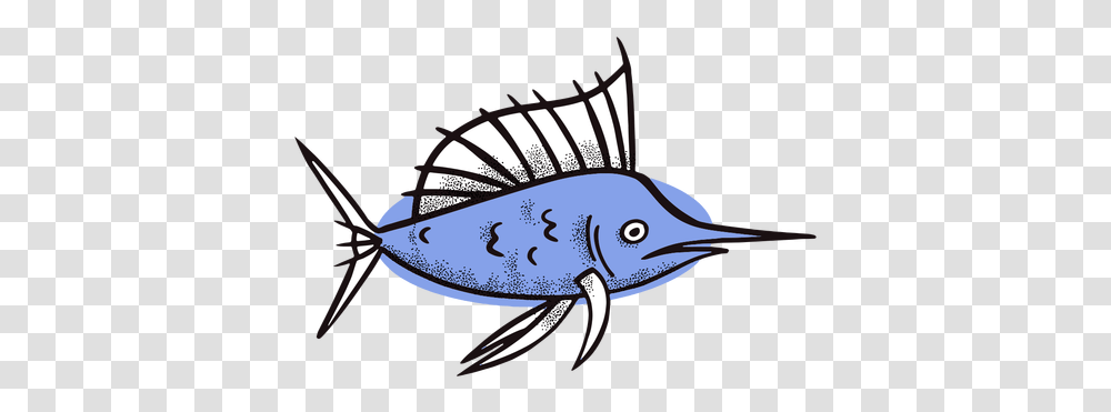 Svg Vector File Illustration, Fish, Animal, Sea Life, Swordfish Transparent Png