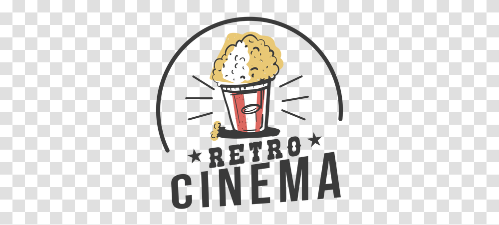 Svg Vector File Logo De Cine Retro, Cream, Dessert, Food, Creme Transparent Png