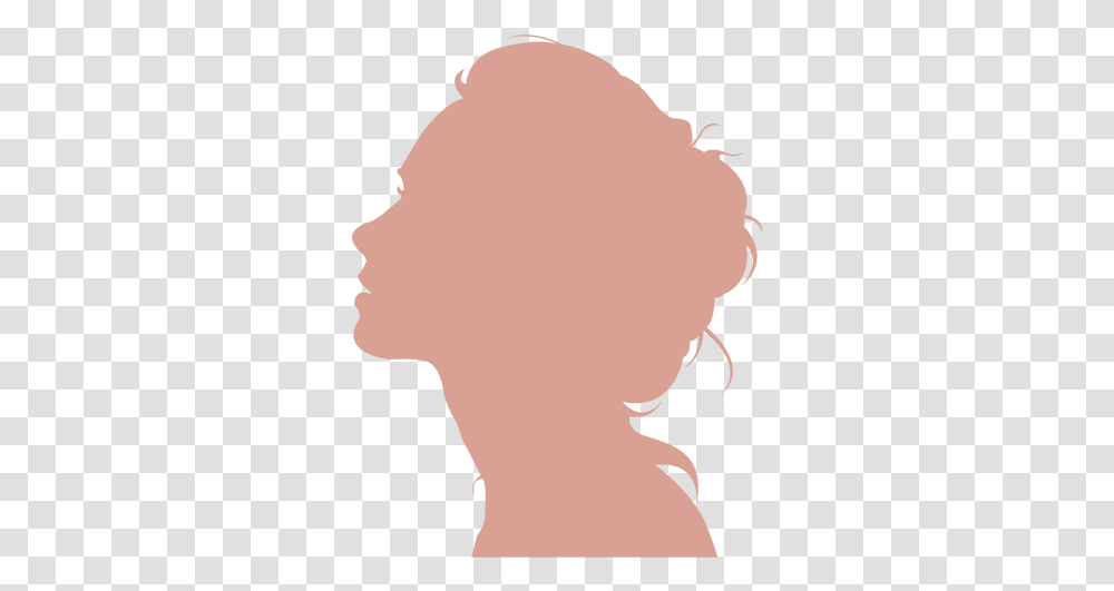 Svg Vector File Long Hair Girl Silhouette, Head, Back, Person, Neck Transparent Png