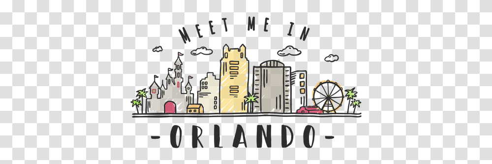 Svg Vector File Orlando Sticker, Building, Urban, Architecture, City Transparent Png