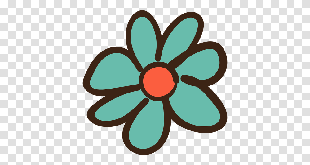 Svg Vector File Simple Flower Doodles Color, Scissors, Weapon, Floral Design, Pattern Transparent Png