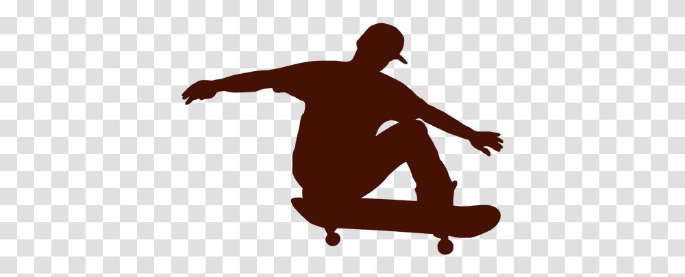 Svg Vector File Skate, Person, Human, Kneeling, Silhouette Transparent Png