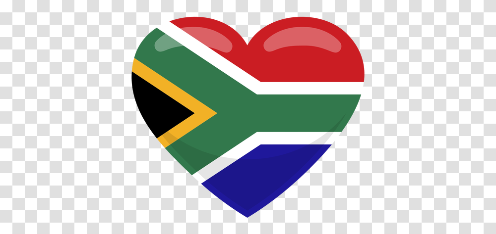 Svg Vector File South African Flag Heart, Symbol Transparent Png