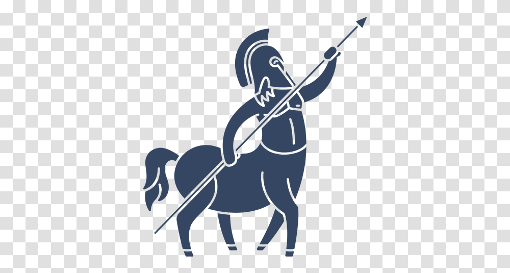 Svg Vector File Stallion, Ninja, Bow, Silhouette, Weapon Transparent Png