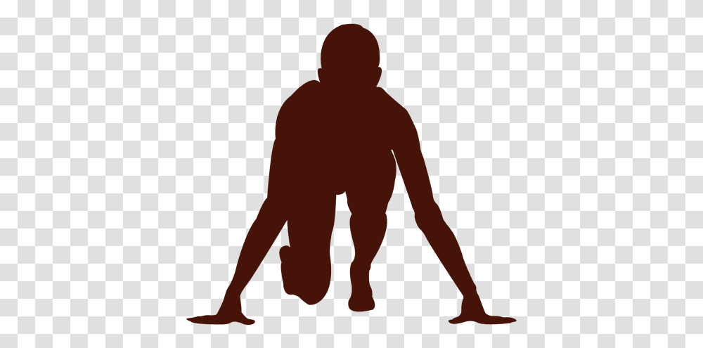 Svg Vector File Startposition, Person, Silhouette, Text, Kneeling Transparent Png