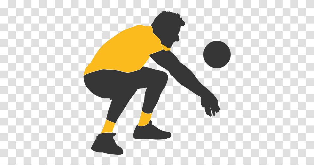 Svg Vector File Vector Volleyball, Person, Human, Kneeling, Pedestrian Transparent Png