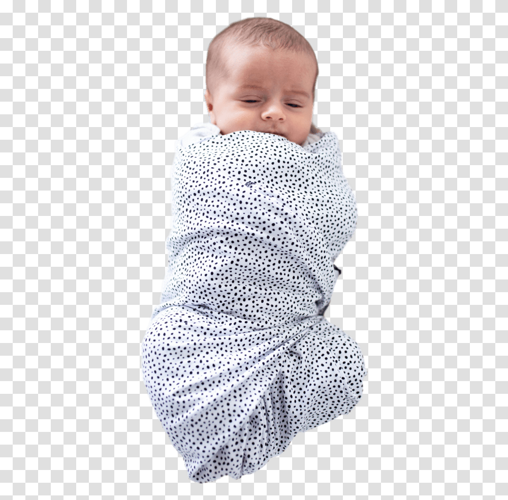 Swaddle Oversized Black Amp White Dots Toddler, Apparel, Person, Human Transparent Png