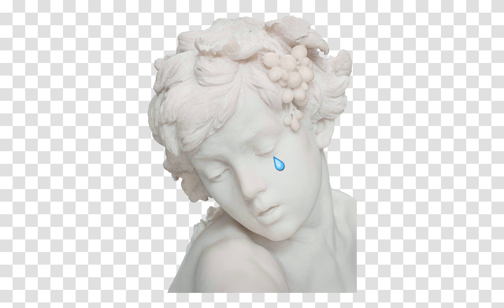 Swag Boys Sad Dope Grunge Water Urban Tears Emotional Statue Gif, Head, Figurine, Sculpture, Art Transparent Png