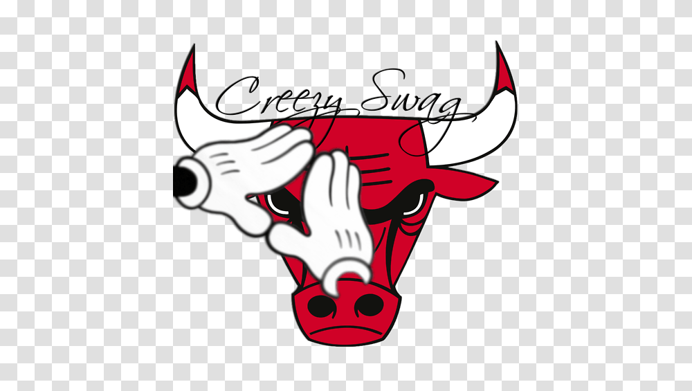 Swag Chicago Bulls Logo, Hand, Face, Advertisement Transparent Png