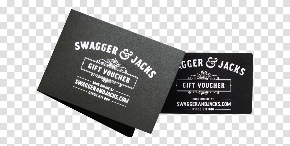 Swagger Amp Jacks Gift Vouchers, Business Card, Paper Transparent Png