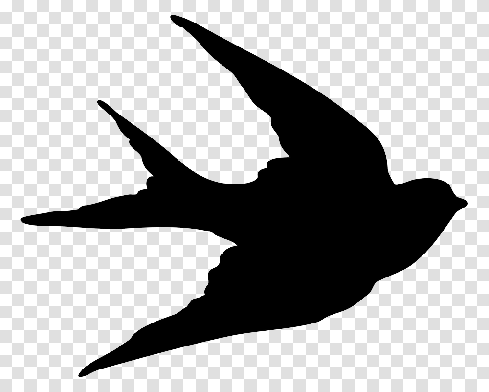 Swallow, Animals, Silhouette, Bow Transparent Png