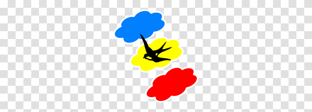 Swallow Colored Clouds Clip Art, Plant, Flower, Blossom Transparent Png