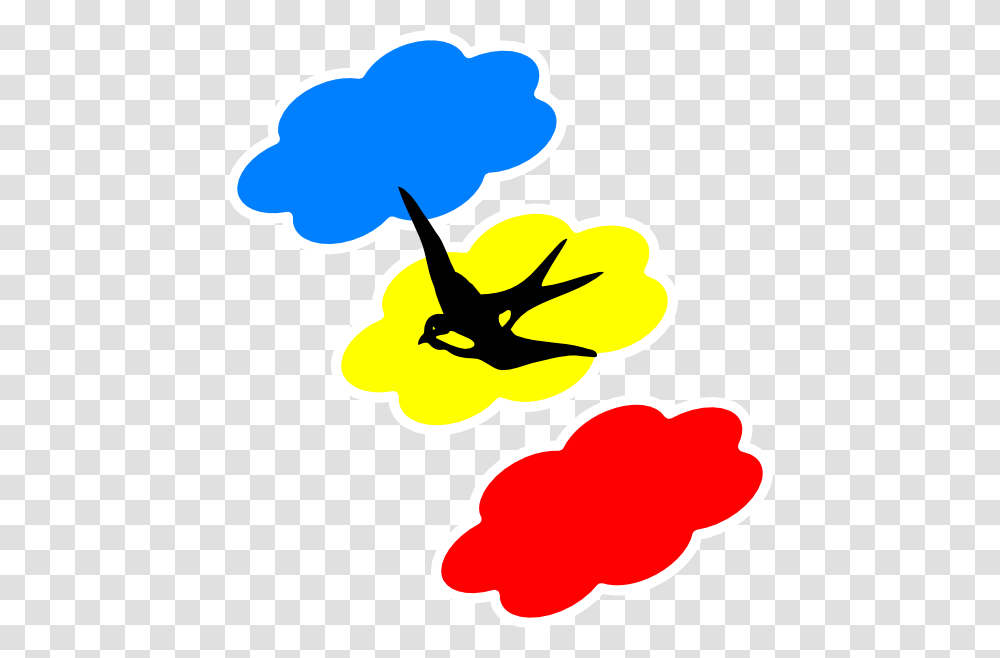 Swallow Colored Clouds Svg Clip Arts Clip Art, Silhouette, Flower, Plant Transparent Png
