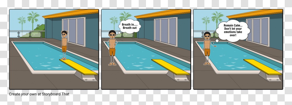 Swallowing Stones Comic Strip, Pool, Water, Swimming Pool, Jacuzzi Transparent Png