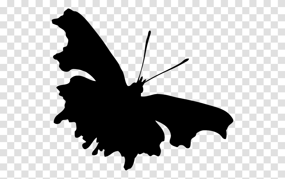 Swallowtail Butterfly, Silhouette, Stencil, Hand Transparent Png