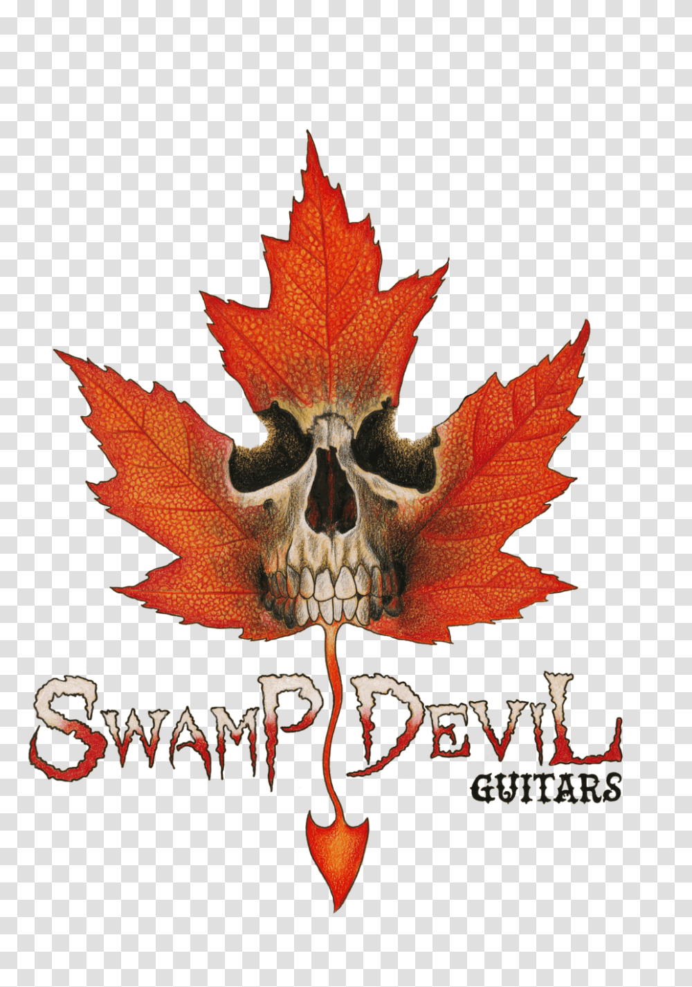 Swamp Devil Guitars Logo, Leaf, Plant, Tree, Maple Leaf Transparent Png